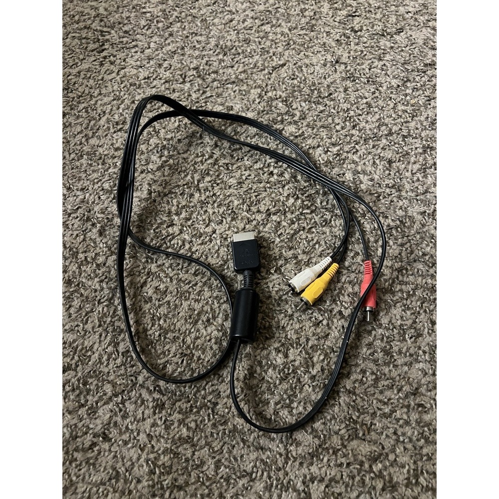 Sony OEM RCA AV Audio/video Cable For PlayStation PS1 PS2 PS3‎ 6Z